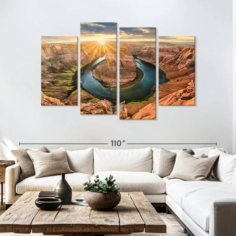 Alvord Horseshoe Bend In Page Arizona, H 54 po x l 84 po