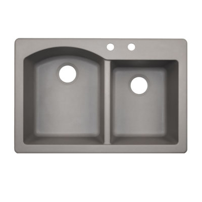 33'' L Double Bowl Quartz Kitchen Sink