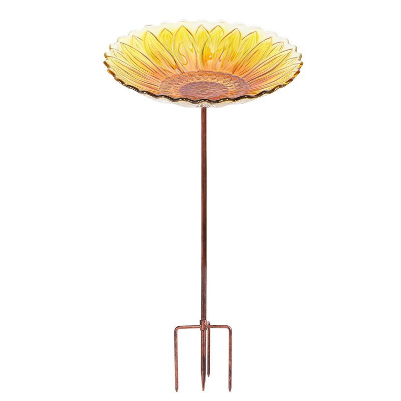Clous Glass Mosaic Birdbath