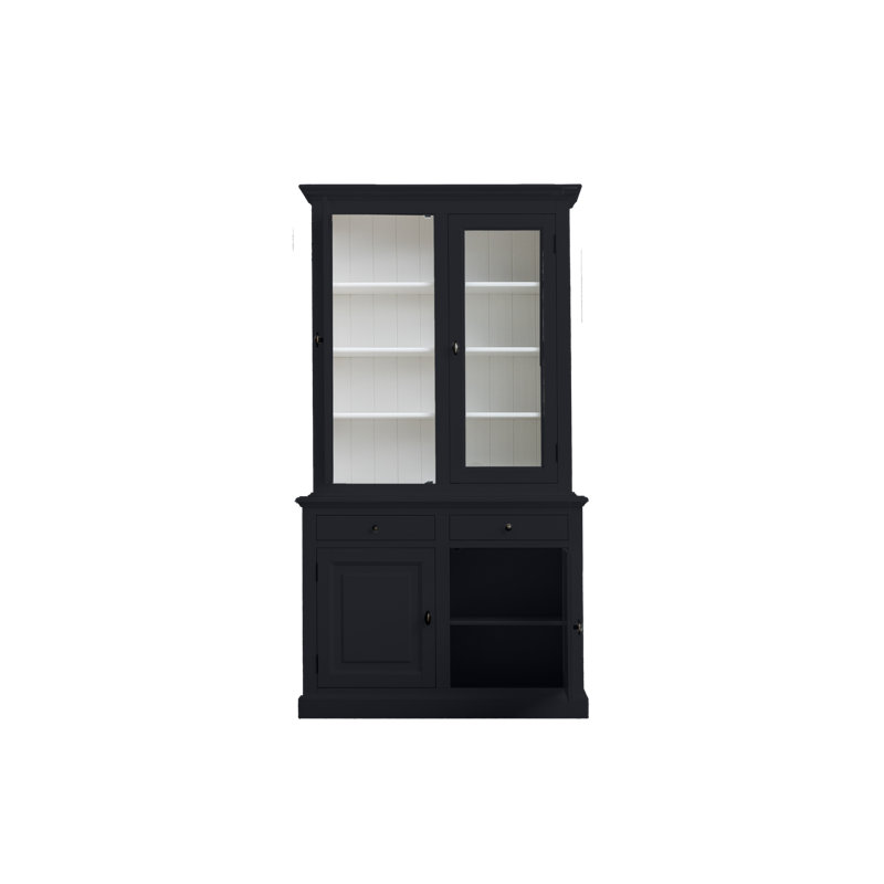 Torney Display Cabinet, Anthracite/White