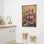 «Orchid Botanical Garden Flower Arrangement Decor», reproduction d'art encadrée sur toile de la chambre principale