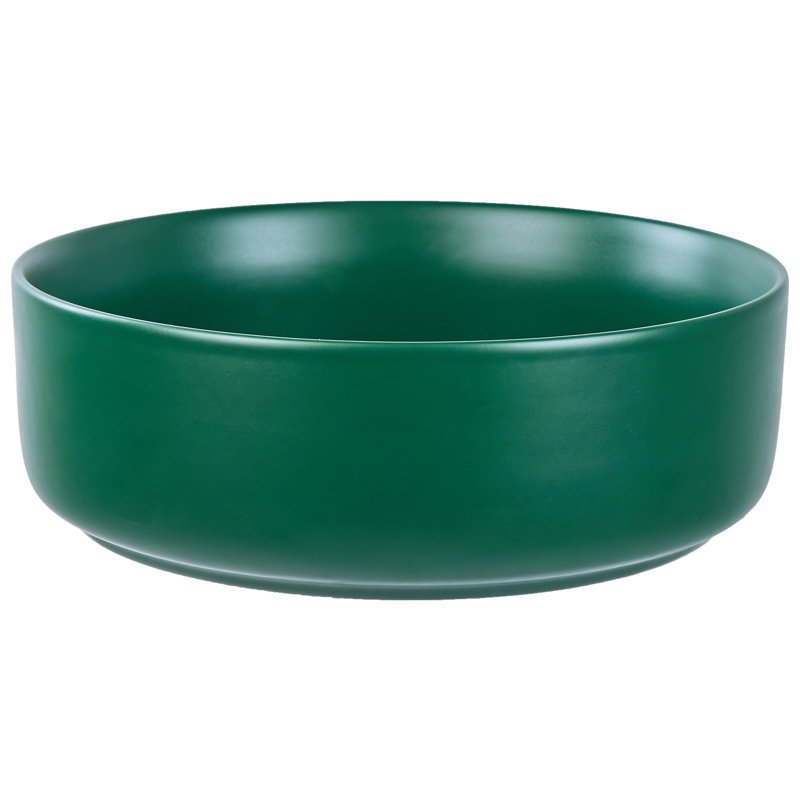 Latitude Run Athar 15mm L x 15mm W Ceramic Oval Sink, Green