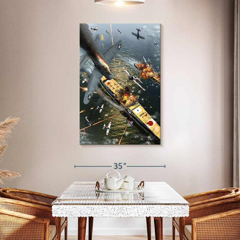 Keiri The Battle Of Midway, 48" H x 32" W