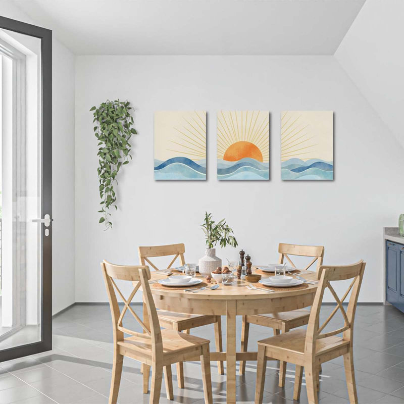 3 Piece Wrapped Canvas Wall Art