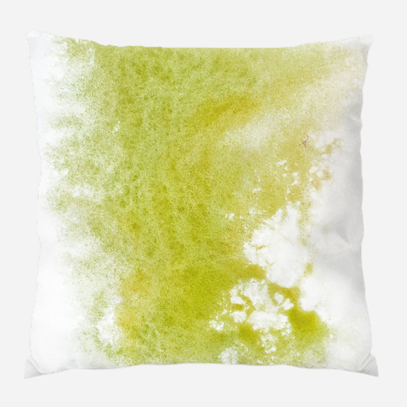 Coussin décoratif aquarelle Parkes, Microsuède, Intérieur