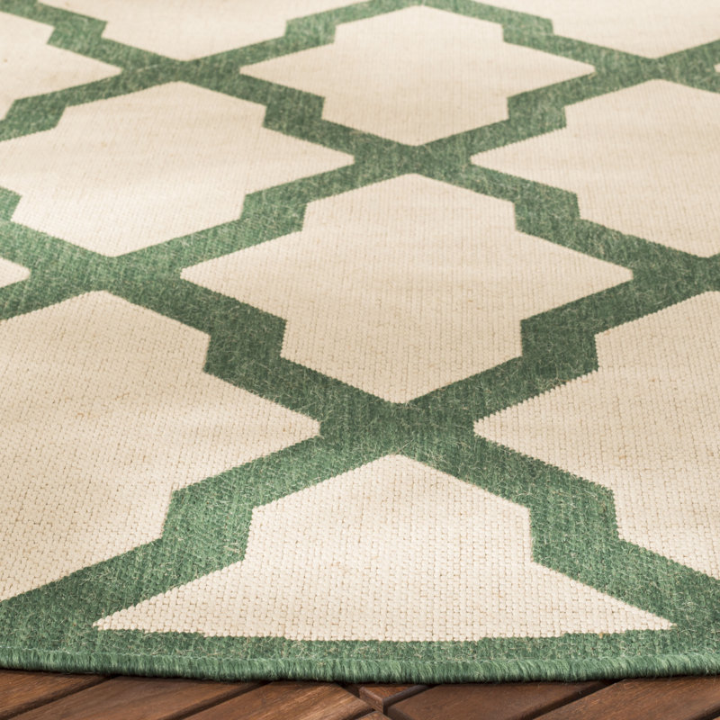 Adler Performance Geometric Indoor/Outdoor Area Rug, Runner 2'2" x 8'