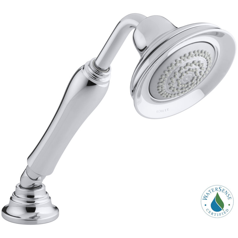 Bancroft 1.75 GPM Full Handheld Shower Head, Chrome poli