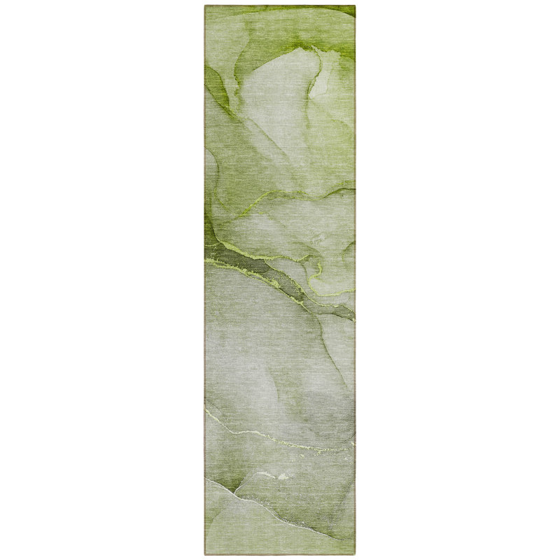 Fifi Washable Abstract Indoor / Outdoor Rug, Runner 2'3" x 7'6"