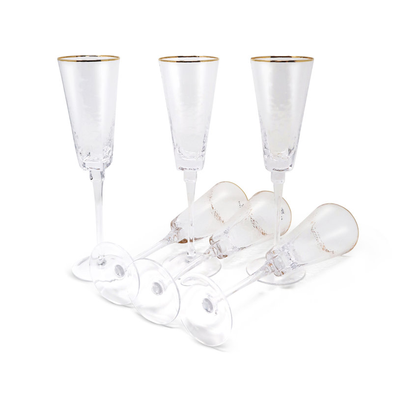 Verres à flûte martelés Kaliesha