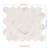 Beldale Hexagon 12 in. x 12 in. Polished Porcelain Mosaic Floor and Wall Tile-97765116