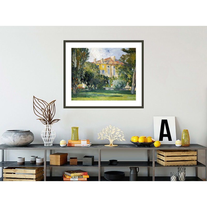 «The House at Jas De Bouffan» par Paul Cézanne, impression giclée encadrée, H 33,5 po x l 39,45 po