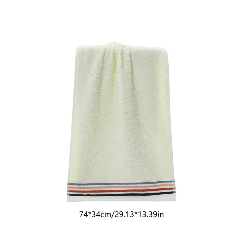 cotton towels Extra Large Towel Measuring Made Of Pures Larger And Lighter Drying Super Soft And Absorbent, Yellow
