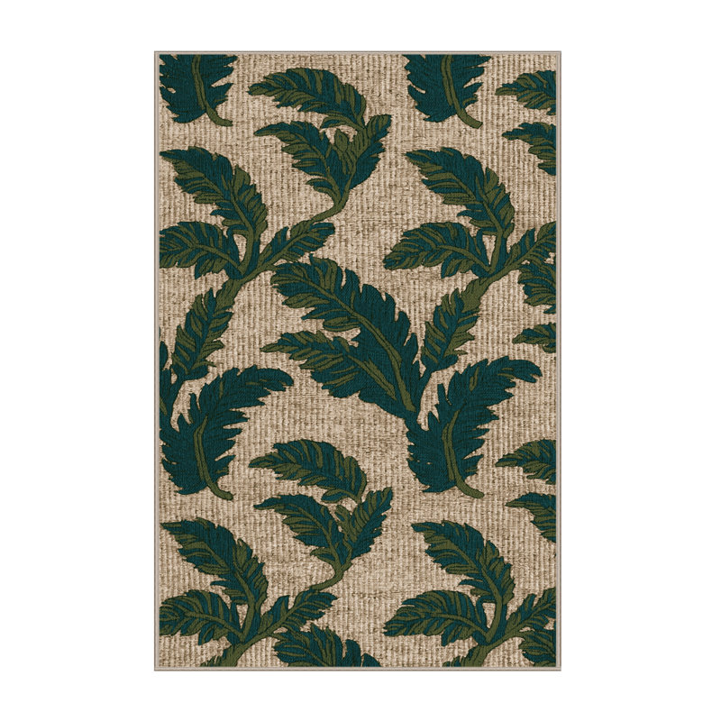  Tapis lavable à motif de bananes plantain, Rectangulaire 2 pi x 3 pi