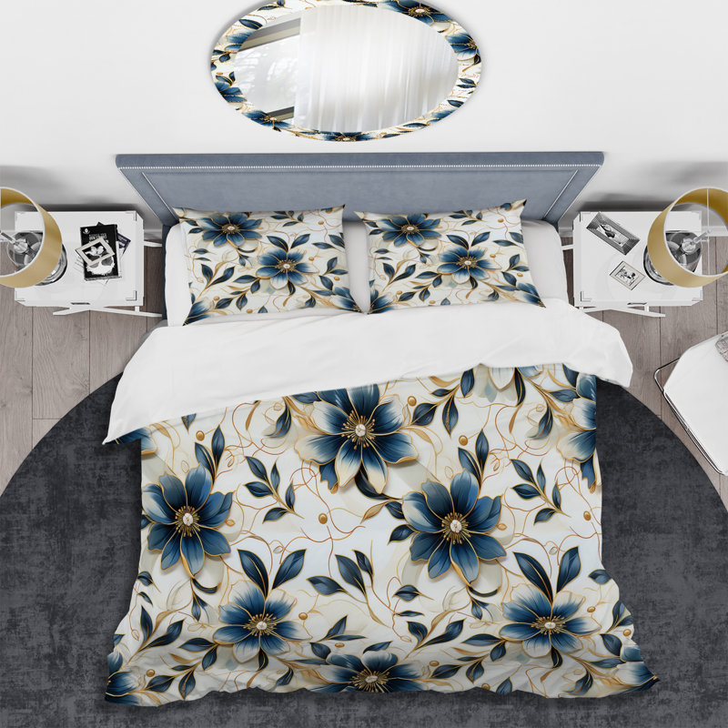 Ensemble de housse de couette rétro à motif marbré rétro, Housse de couette pour grand lit et 2 taies décor