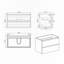 Meuble-lavabo simple avec plateau en pierre artificielle Laderious-266446834