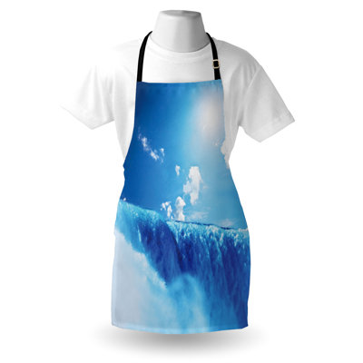 East Urban Home Blue Apron Unisex Niagara Falls Landscape Adult Size Blue