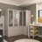 Modern Corner Wardrobe With Glass Doors, Ample Storage, And Gold Hardware - Two-Pack Shipping