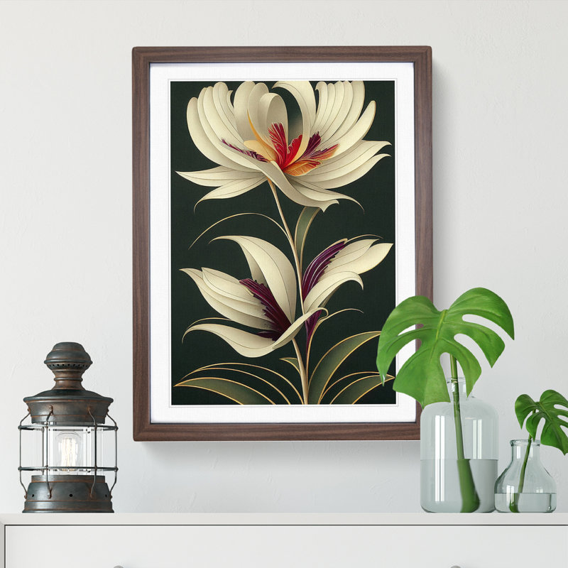 The Cosmopolitan Flower - Framed Print, Walnut Framed, 34cm H x 25cm W x 2cm D