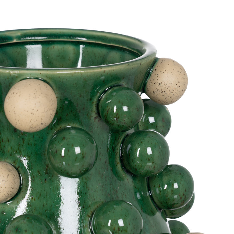 Paullina Ceramic / Porcelain Table Vase, Green