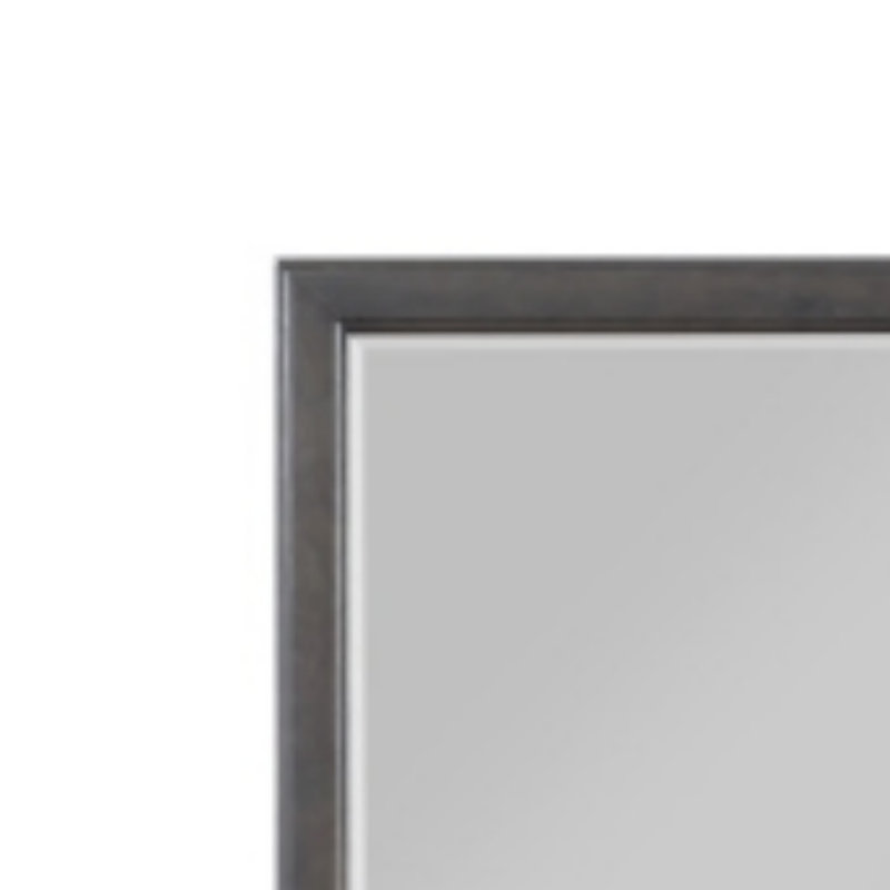 Miroir Louis Philippe gris foncé, Gris foncé, 38,03 po x 36,03 po