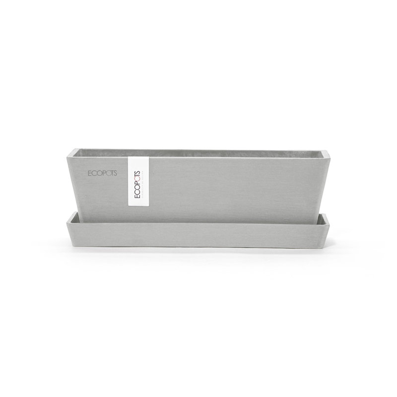 Pot Planter, White Gray