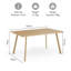Burton Rectangular 90cm L x 150cm Dining Table