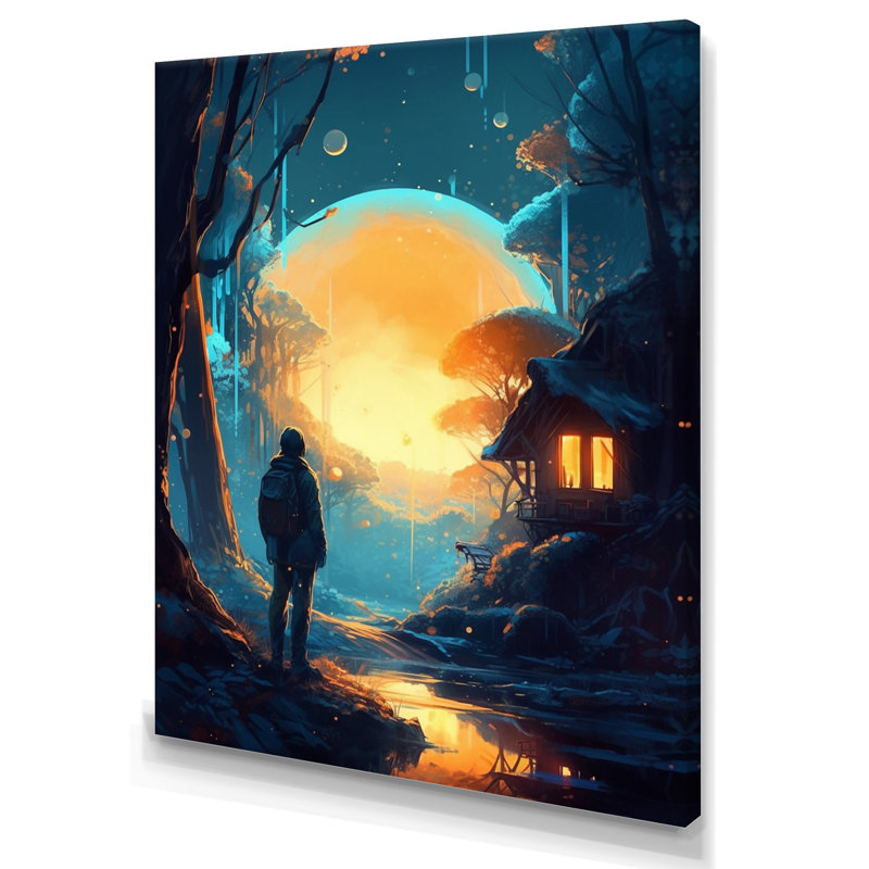 Futuristic Dreams V " Futuristic Dreams V " Print, 32" H x 24" W x 1" D, Wrapped Canvas