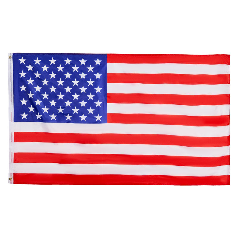 Ensemble de mât de drapeau en aluminium robuste de 25 pi - mât extérieur amovible avec fleuron en forme de boule dorée, système à double drisse et quincaillerie pour drapeaux américains