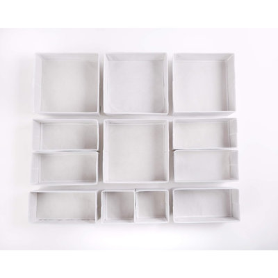 12Pcs Large Drawer Organizers Bedroom Wardrobe Organizer