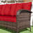3-person Patio Rattan Sofa With Wide Armrests-1801072869