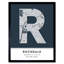 Rochdale England United Kingdom City Map Navy - Single Picture Frame Typography