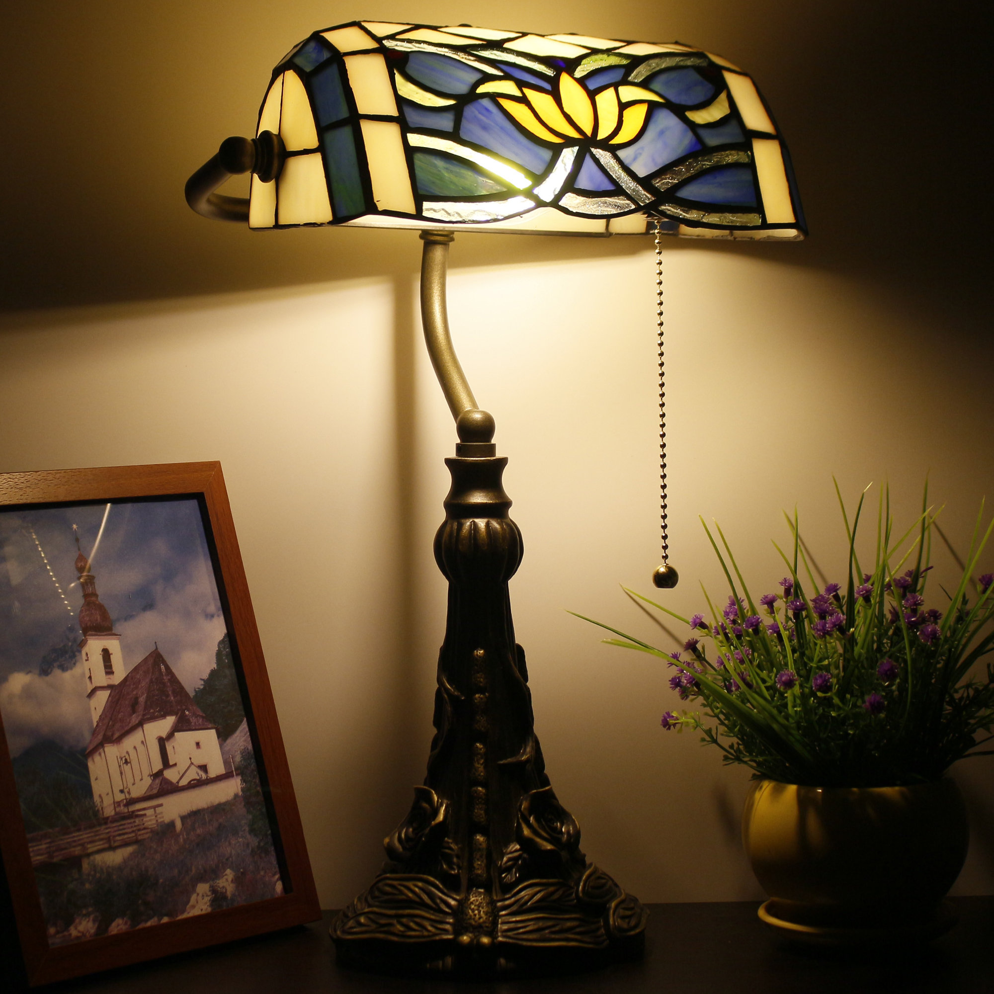 Bloomsbury Market Etkin Resin Bankers Lamp