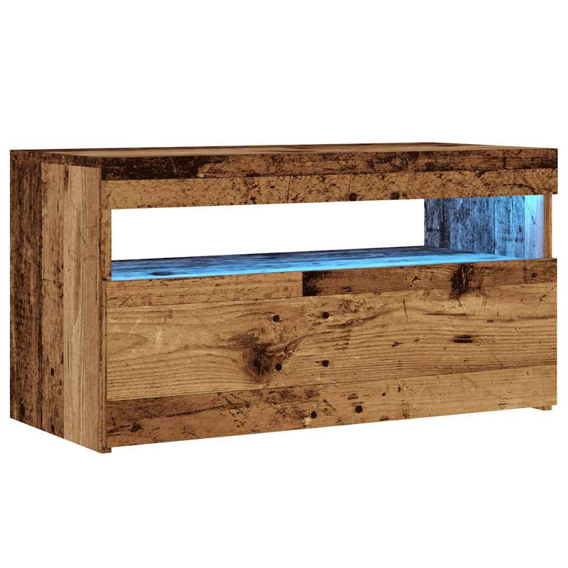Madline Unfinished TV Stand, 75cm, Old Wood