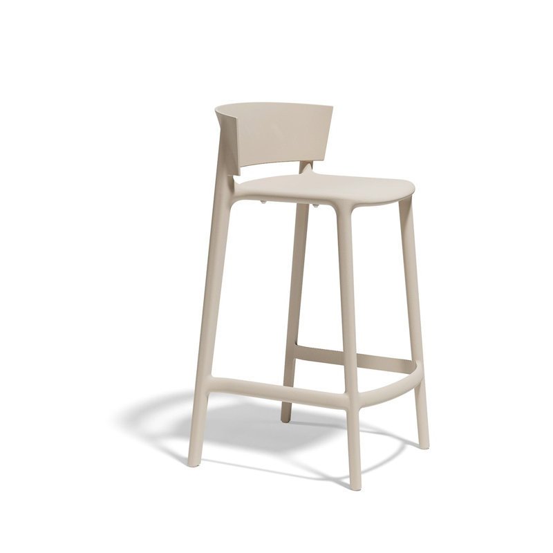 Tabouret de comptoir Afrique, Écru, Tabouret de comptoir (siège d'une hauteur de 26 p