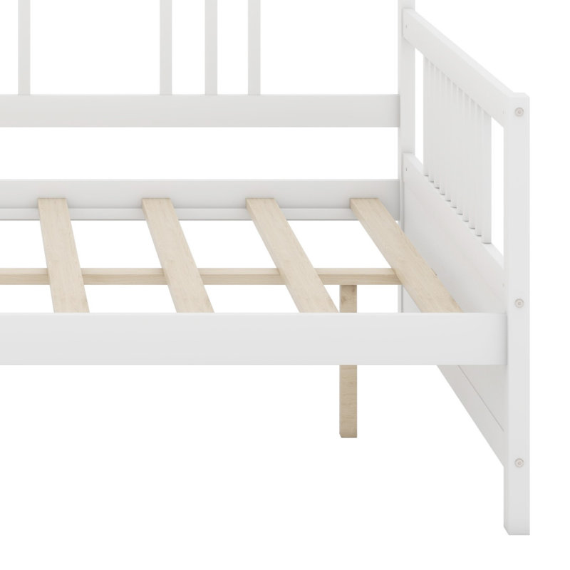 Lit de jour avec pieds de soutien, Blanc