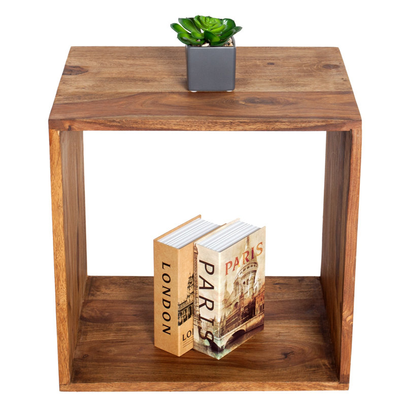 Theirry Solid Wood Abstract End Table
