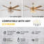 Ventilateur de plafond d'intérieur à 5 pales en cristal avec télécommande et lumière-130834454-130834463