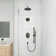 Crozet Pressure Balance Shower System, Dual Round Shower Head and Hand Shower with Slide Bar (Valve Included)