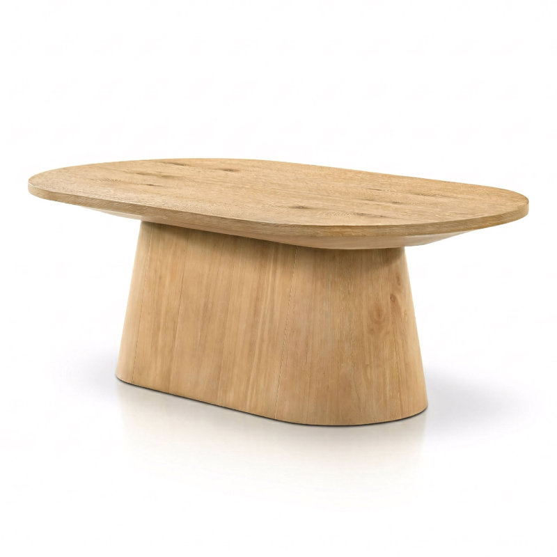  Astromeritis Coffee Table, Oak Wood, 29" W x 29" D