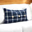 Taniya Blue Rectangular Scatter Cushion | Modern Decorative Pillow Cover for Sofa and Living Room Styling