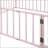Queen Size Metal Floor Bed Frame With Fence And Door, Versatile And Durable For Modern Living-441940142