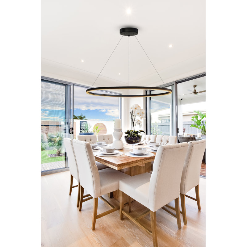 Lohnes Dimmable LED Round / Oval Chandelier