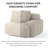 Oversized 112'' Modular Sectional Sofa with Chaise, Full Foam Structure for Comfort, Woven Texture Upholstery, Modern Living Room Couch, Compression Packaging Design, Brown-71624434