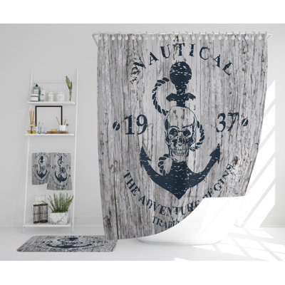 Nickhil Polyester Shower Curtain Set