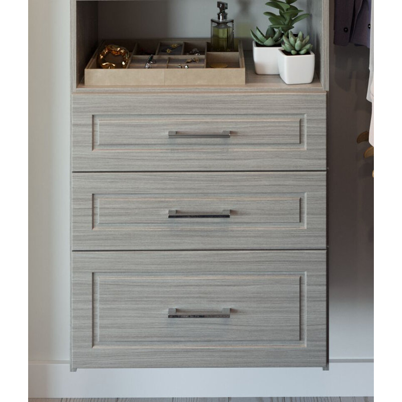 25.13'' Closet System (Can Be Cut To Fit), Weathered Gray