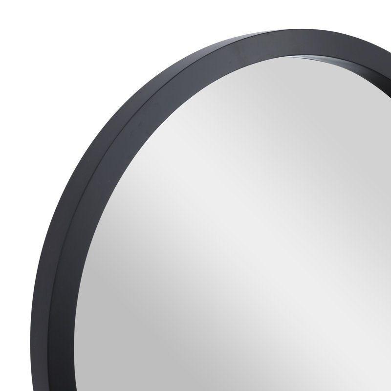 Miroir mural, Noir, 42 po x 42 po