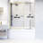 Meridian 34" W x 62" H Fixed Framed Bathtub Screen with 3/8" Glass-75220472