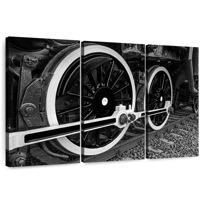 Mehar Train Wheels, 20" H x 33" W