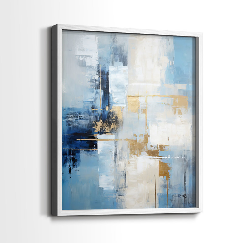 Série ABSTRACT Dxxvii - reproduction encadrée de qualité supérieure - prête à être accrochée - aucun clou requis