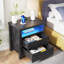 65cm W Manufactured Wood Bedside Table-885737334